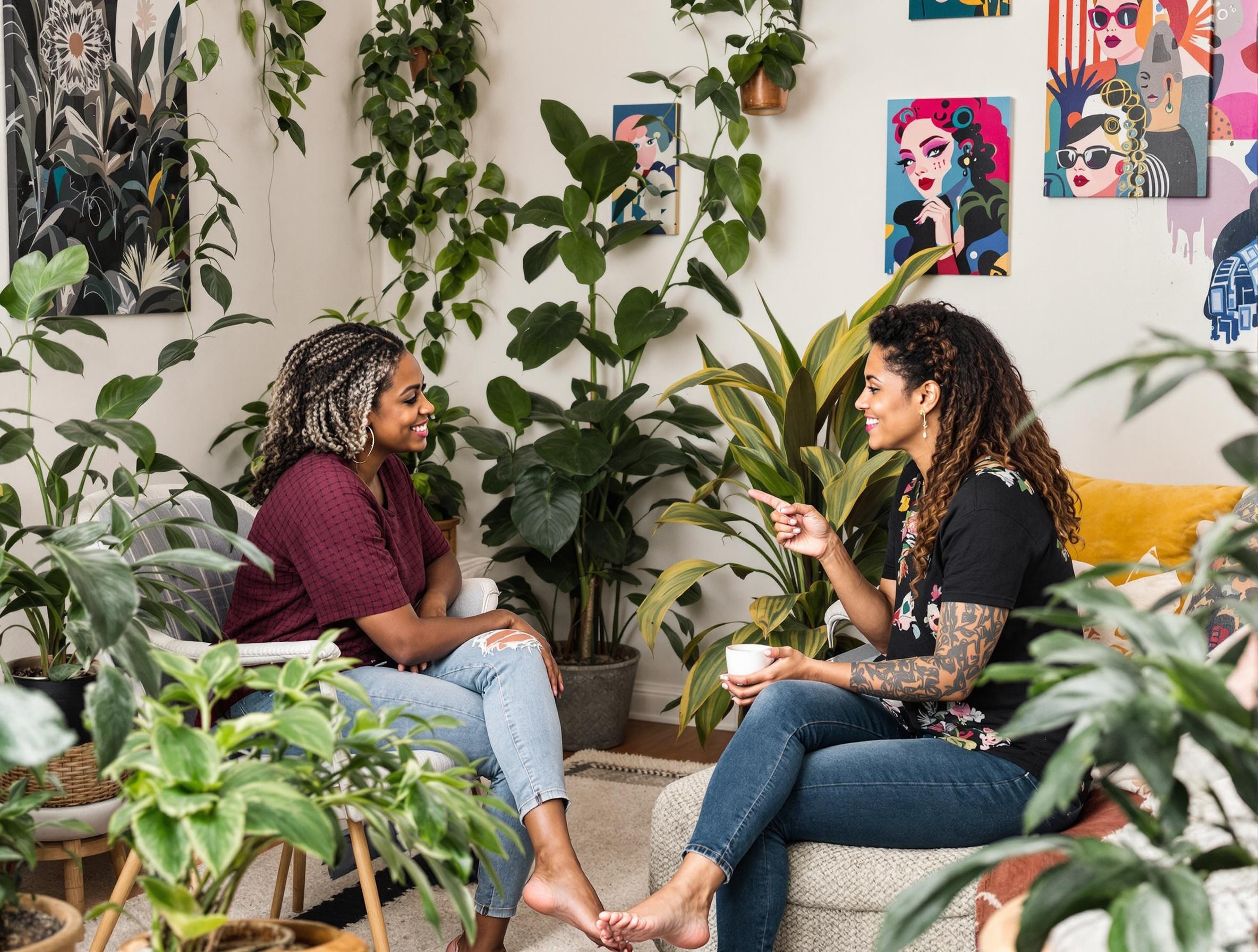 Professional counseling and mental health support session, representing culturally affirming therapy